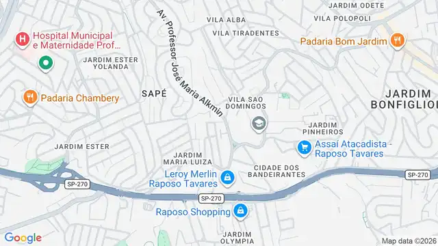 Mapa do bairro Jardim Nelly, Sao Paulo - SP