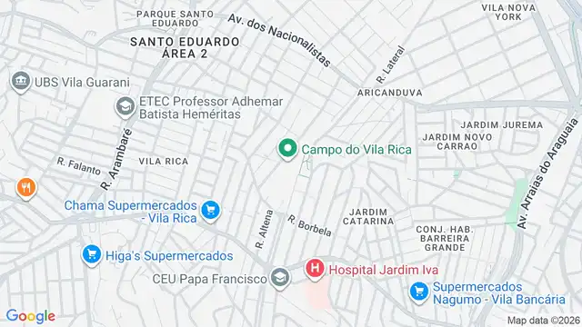 Mapa do bairro Jardim Nice, Sao Paulo - SP