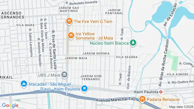 Mapa do bairro Jardim Noemia, Sao Paulo - SP