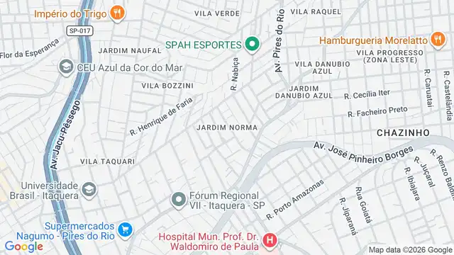 Mapa do bairro Jardim Norma, Sao Paulo - SP