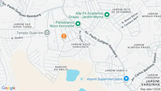 Mapa do bairro Jardim Novo Horizonte, Sao Paulo - SP