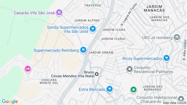 Mapa do bairro Jardim Orbam, Sao Paulo - SP