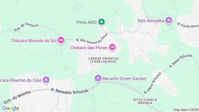 Mapa do bairro Jardim Oriental (Parelheiros), Sao Paulo - SP
