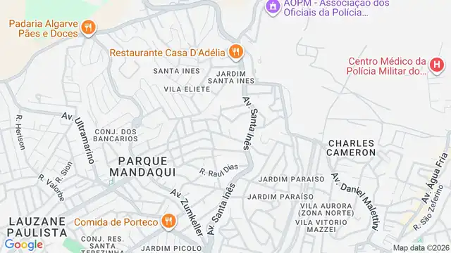 Mapa do bairro Jardim Ormendina, Sao Paulo - SP