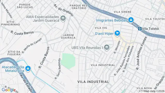 Mapa do bairro Jardim Panorama (Zona Leste), Sao Paulo - SP