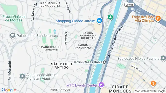 Mapa do bairro Jardim Panorama (Zona Sul), Sao Paulo - SP