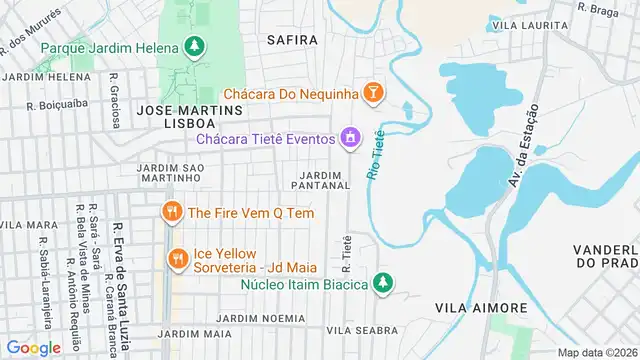 Mapa do bairro Jardim Pantanal, Sao Paulo - SP
