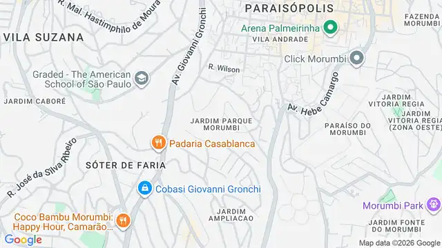 Mapa do bairro Jardim Parque Morumbi, Sao Paulo - SP