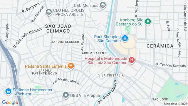 Mapa do bairro Jardim Patente, Sao Paulo - SP