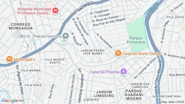 Mapa do bairro Jardim Pedro José Nunes, Sao Paulo - SP