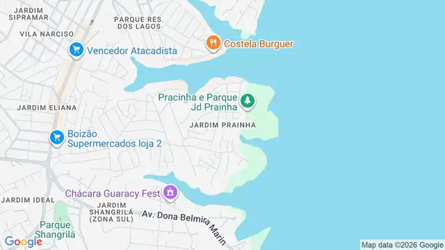 Mapa do bairro Jardim Prainha, Sao Paulo - SP