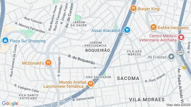 Mapa do bairro Jardim Previdencia, Sao Paulo - SP