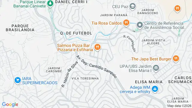 Mapa do bairro Jardim Princesa, Sao Paulo - SP