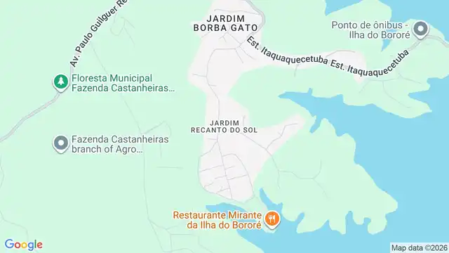 Mapa do bairro Jardim Recanto do Sol, Sao Paulo - SP