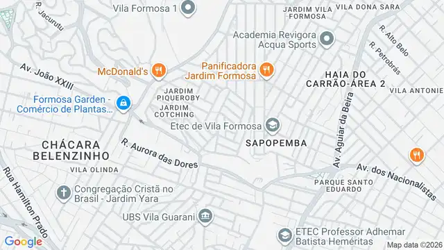 Mapa do bairro Jardim Record, Sao Paulo - SP