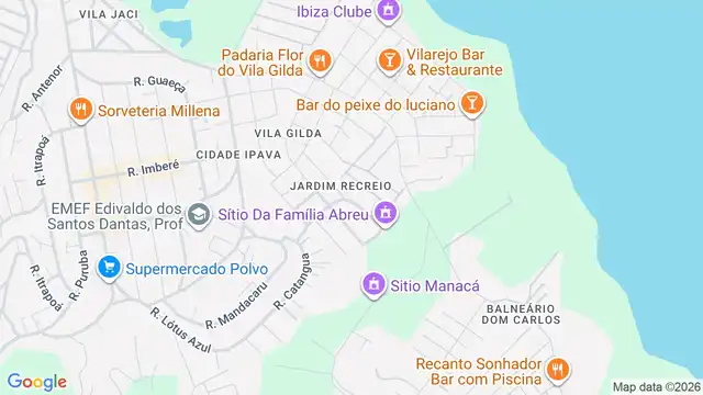 Mapa do bairro Jardim Recreio, Sao Paulo - SP