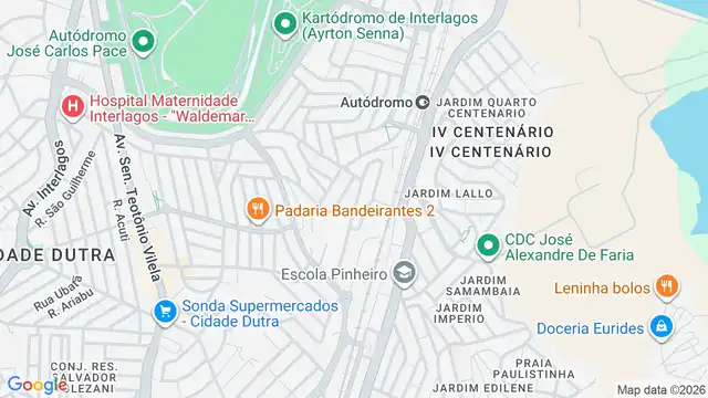 Mapa do bairro Jardim Regis, Sao Paulo - SP
