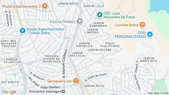 Mapa do bairro Jardim Republica, Sao Paulo - SP