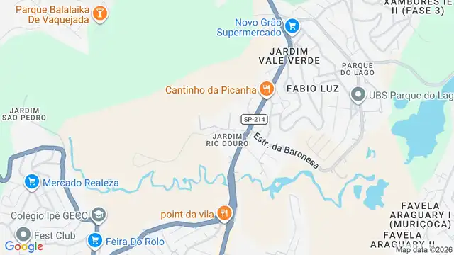 Mapa do bairro Jardim Rio Douro, Sao Paulo - SP