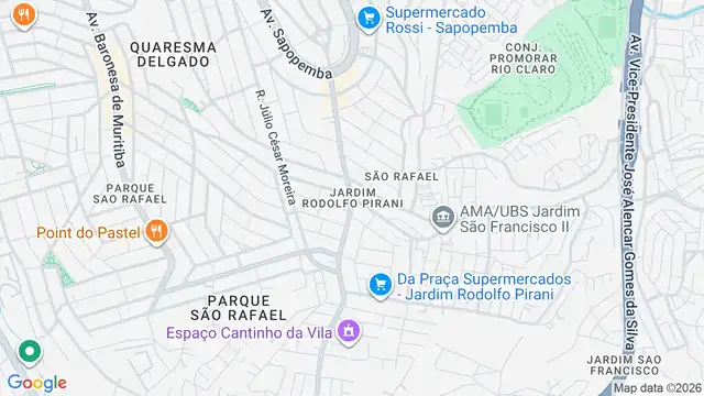 Mapa do bairro Jardim Rodolfo Pirani, Sao Paulo - SP