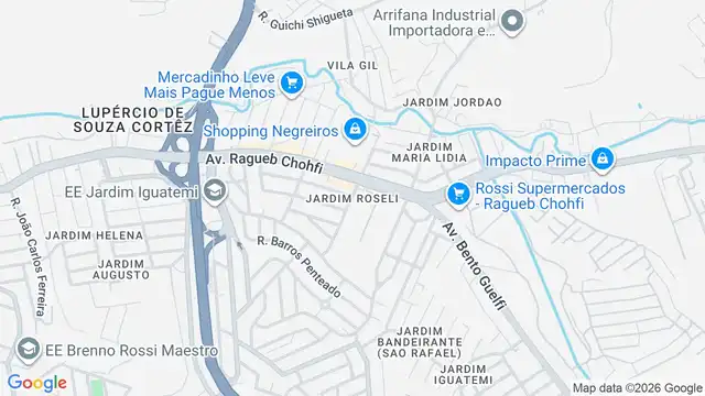 Mapa do bairro Jardim Roseli, Sao Paulo - SP