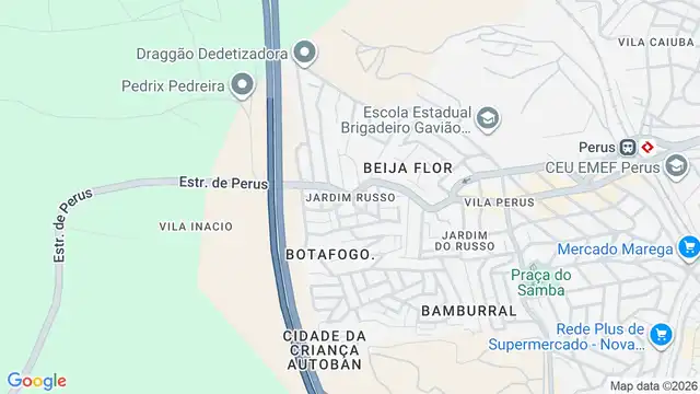 Mapa do bairro Jardim Russo, Sao Paulo - SP