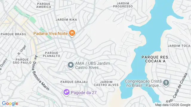 Mapa do bairro Jardim Santa Barbara, Sao Paulo - SP
