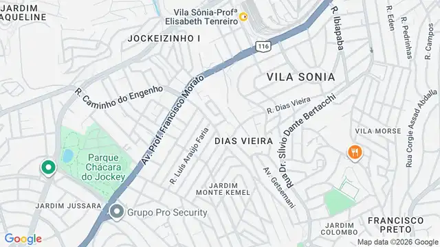 Mapa do bairro Jardim Santa Filomena, Sao Paulo - SP