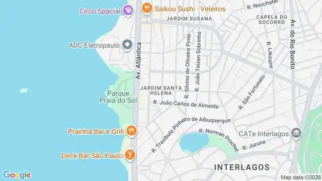 Mapa do bairro Jardim Santa Helena, Sao Paulo - SP