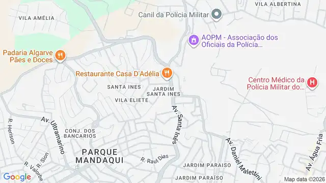 Mapa do bairro Jardim Santa Ines, Sao Paulo - SP