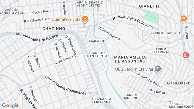 Mapa do bairro Jardim Santa Rita, Sao Paulo - SP