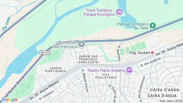 Mapa do bairro Jardim Santo Onofre, Sao Paulo - SP