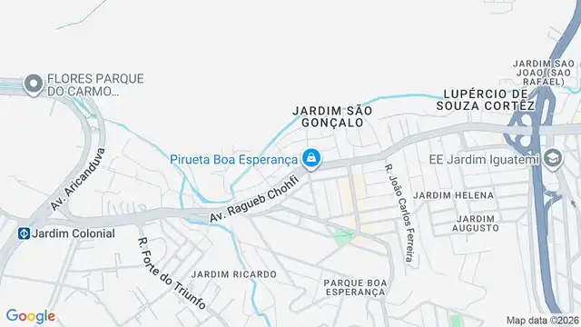 Mapa do bairro Jardim São Gonçalo, Sao Paulo - SP