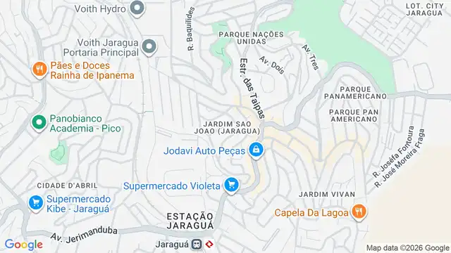 Mapa do bairro Jardim Sao Joao (Jaragua), Sao Paulo - SP