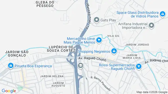 Mapa do bairro Jardim Sao Joao (Sao Rafael), Sao Paulo - SP