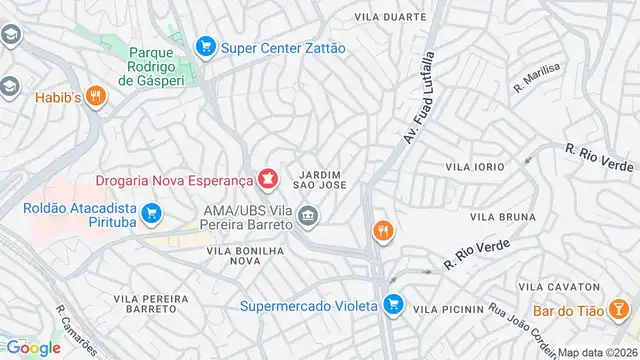 Mapa do bairro Jardim São José, Sao Paulo - SP
