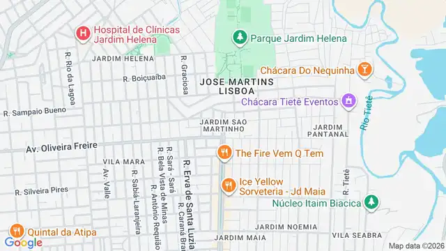 Mapa do bairro Jardim São Martinho, Sao Paulo - SP