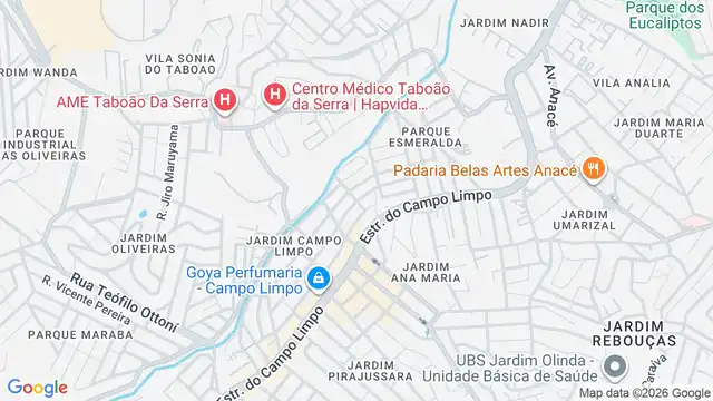 Mapa do bairro Jardim Sao Mateus, Sao Paulo - SP
