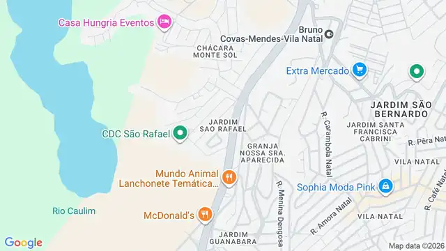 Mapa do bairro Jardim Sao Rafael, Sao Paulo - SP