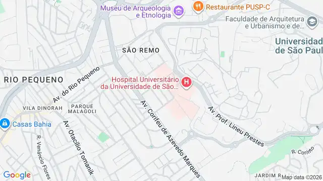 Mapa do bairro Jardim São Remo, Sao Paulo - SP