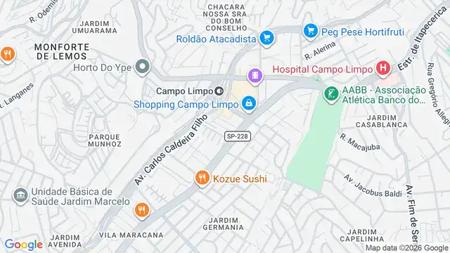 Mapa do bairro Jardim São Vitor, Sao Paulo - SP