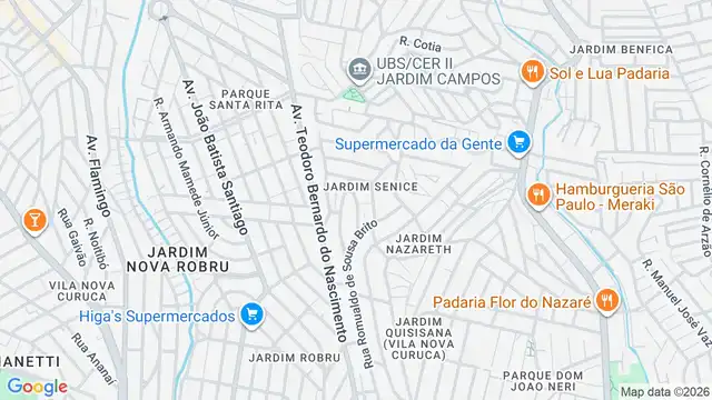 Mapa do bairro Jardim Senice, Sao Paulo - SP