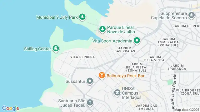 Mapa do bairro Jardim Sertaozinho, Sao Paulo - SP