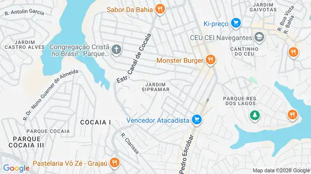 Mapa do bairro Jardim Sipramar, Sao Paulo - SP