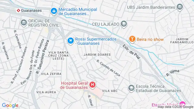 Mapa do bairro Jardim Soares, Sao Paulo - SP