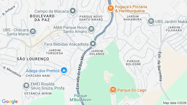 Mapa do bairro Jardim Solange, Sao Paulo - SP