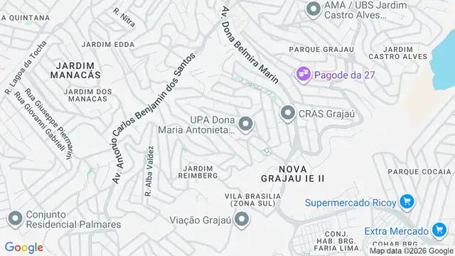 Mapa do bairro Jardim Somara, Sao Paulo - SP