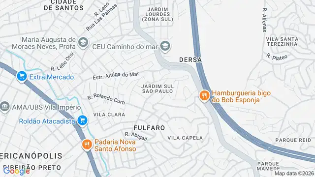 Mapa do bairro Jardim Sul São Paulo, Sao Paulo - SP