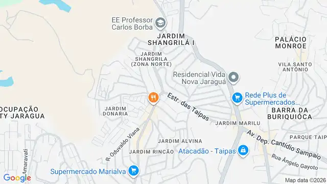 Mapa do bairro Jardim Taipas, Sao Paulo - SP