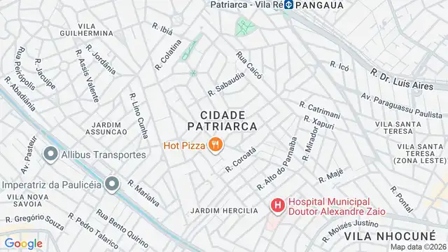 Mapa do bairro Jardim Triana, Sao Paulo - SP